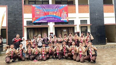 Kwarran Gunungsindur Ikuti Kegiatan JOTA JOTI 2025 Kwarcab Kabupaten Bogor