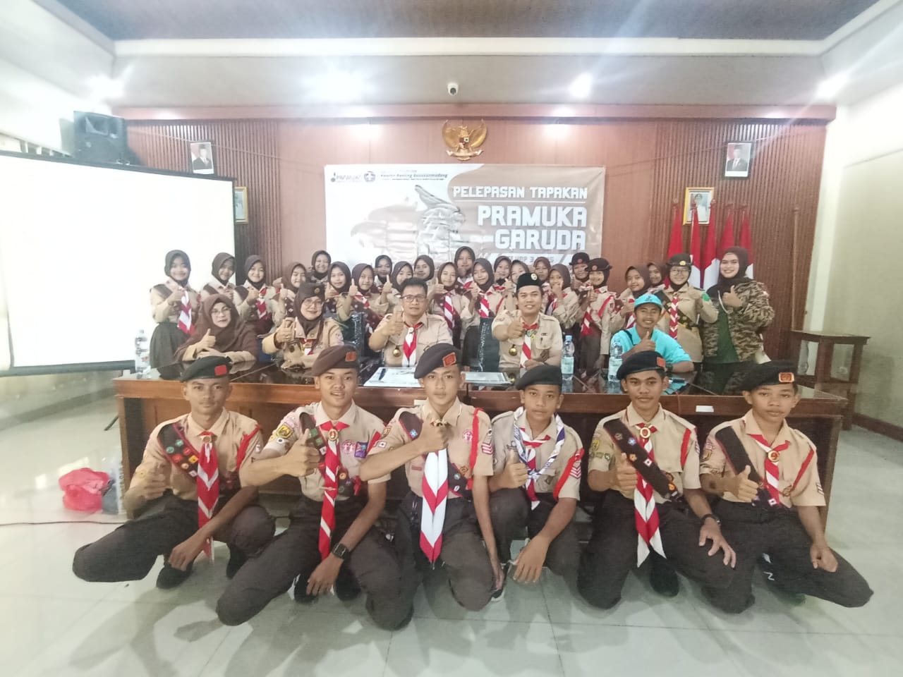 Pelepasan Pramuka Garuda Kwartir Ranting Babakan Madang