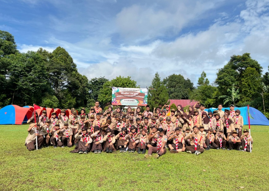 Ketua Kwarran Caringin Buka Perkemahan Sehari (Persari) Siaga dan Perkemahan Antar Penggalang SDN Caringin 01