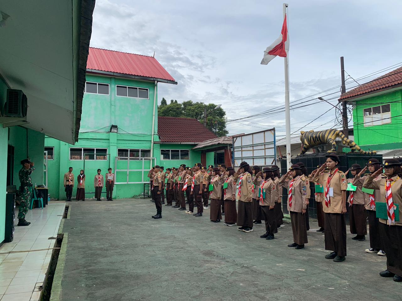 Latihan Rutin Perdana Saka Wira Kartika Koramil 2106/Cileungsi Tahun 2025