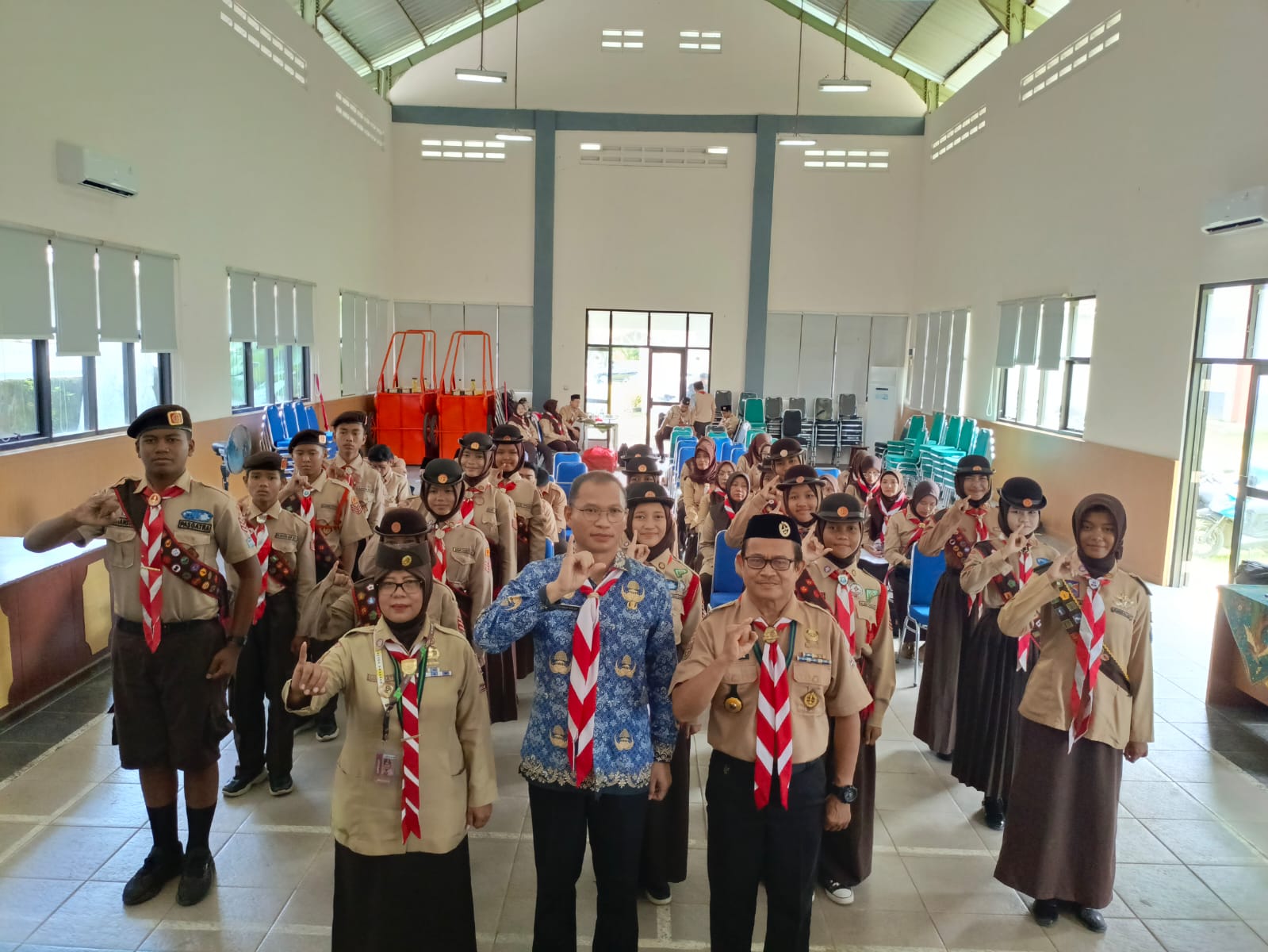 Pelepasan Calon Pramuka Garuda Kwartir Ranting Rumpin Tahun 2025