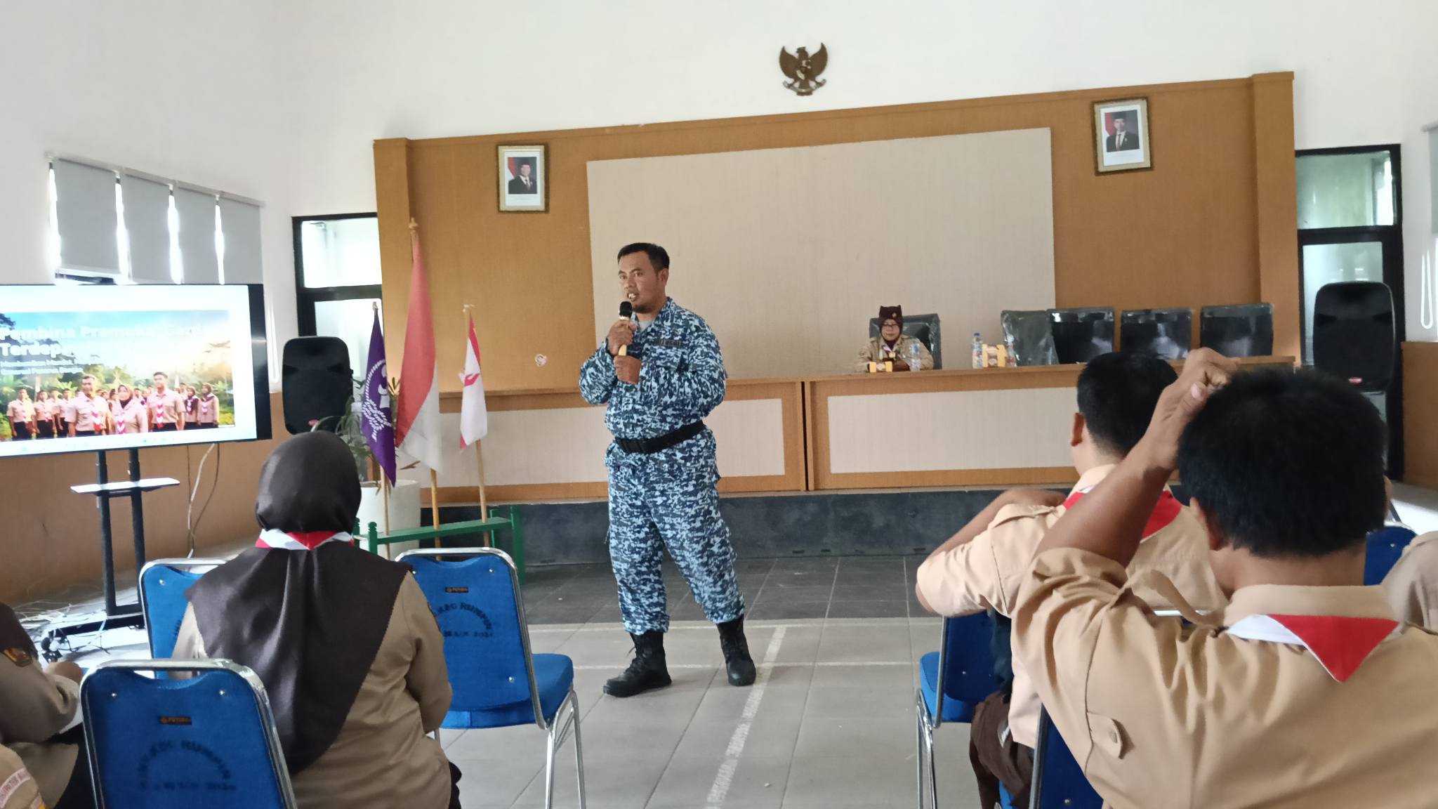 Karang Pamitran Pembina Pramuka Kwarran Rumpin Perkuat Wawasan Bela Negara