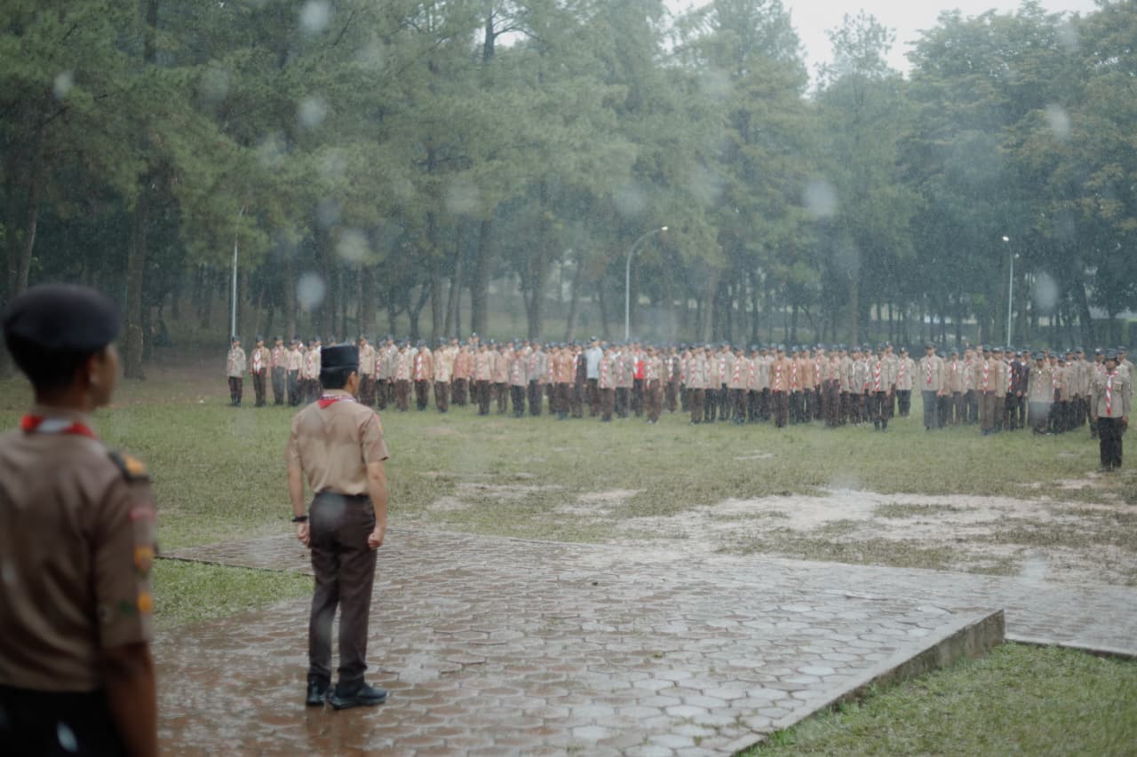 Menembus Hujan, Menapaki Garuda: Tapakan Pramuka Penegak Kwarcab Bogor 2025
