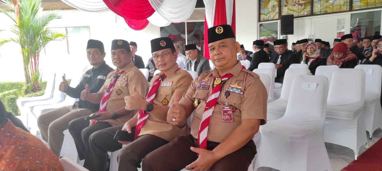 Perkuat Semangat Bela Negara, Ketua Kwarcab Pramuka Kabupaten Bogor Hadiri Upacara HBN ke-77