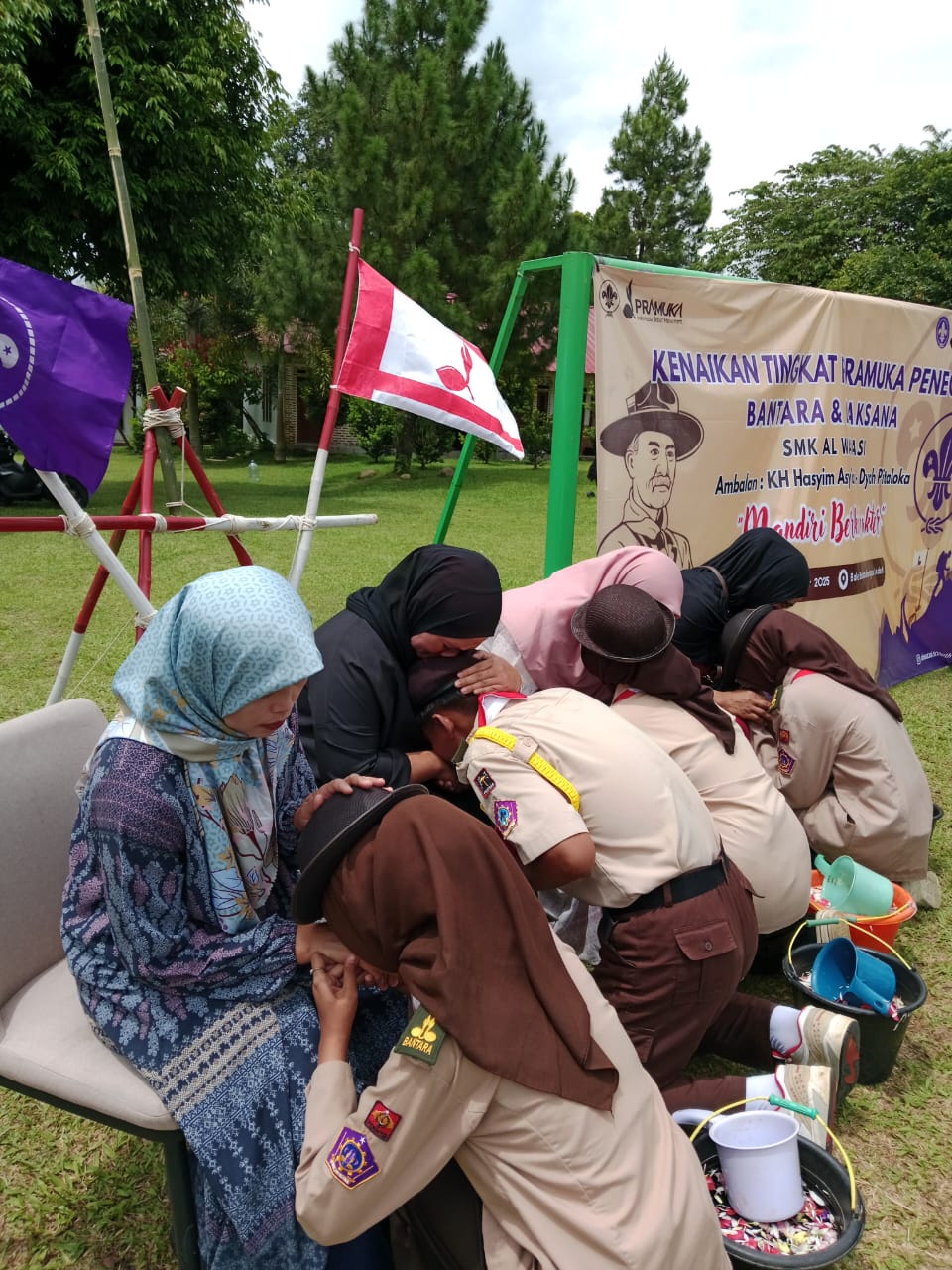 Sanggar Bakti SMK Al-Watasi Gelar Kegiatan Kenaikan Tingkat Bantara dan Laksana