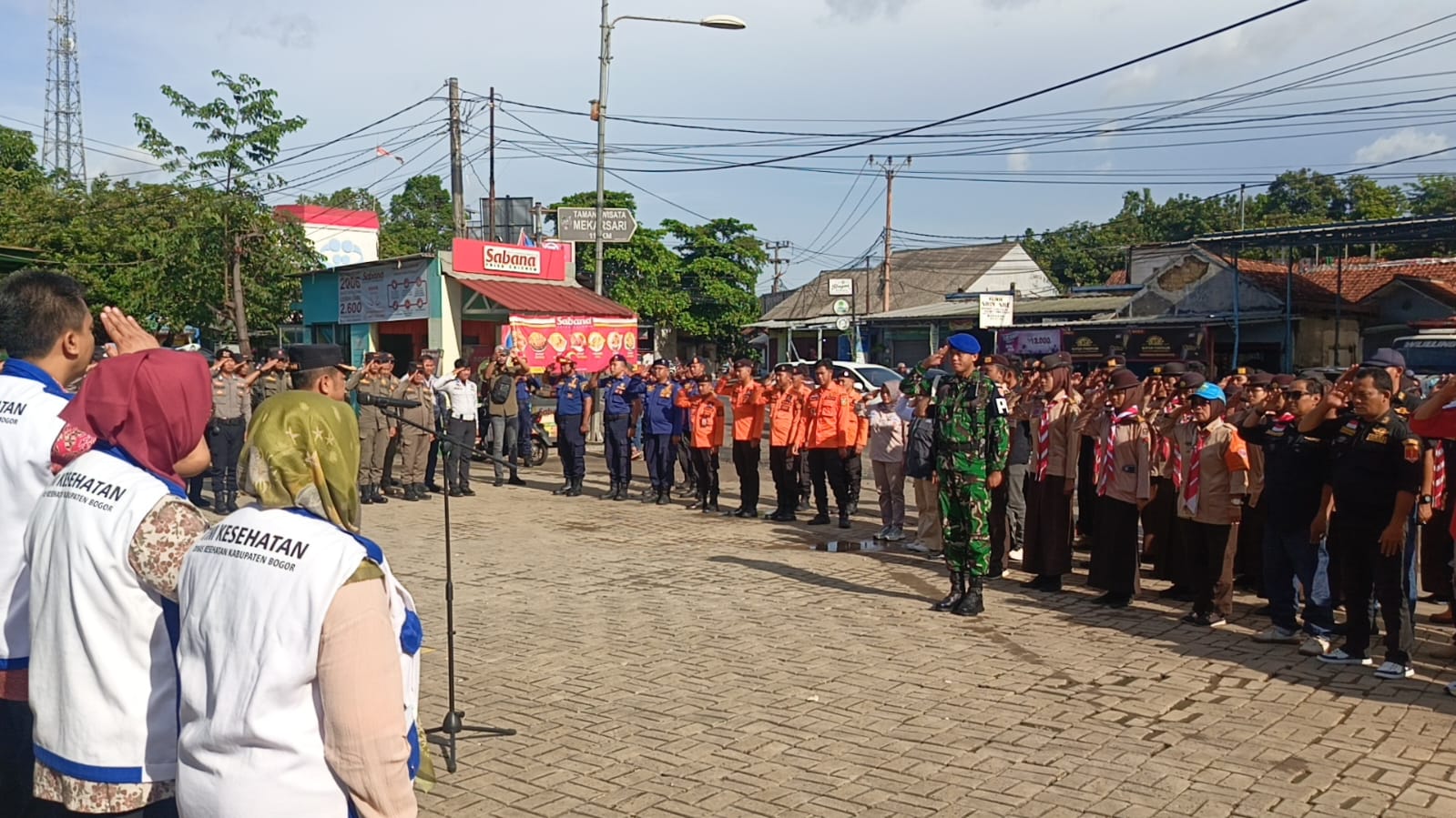 Kwartir Ranting Jonggol Dukung Pos Pam Nataru, Wujud Nyata Darma Pramuka