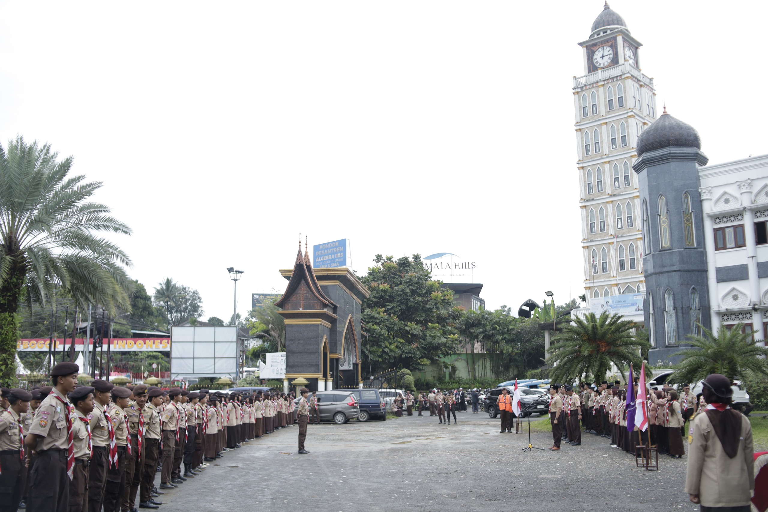 Semangat Pengabdian Tanpa Batas! Pramuka Kabupaten Bogor Resmi Mulai Karya Bakti Pramuka NATARU 2025–2026