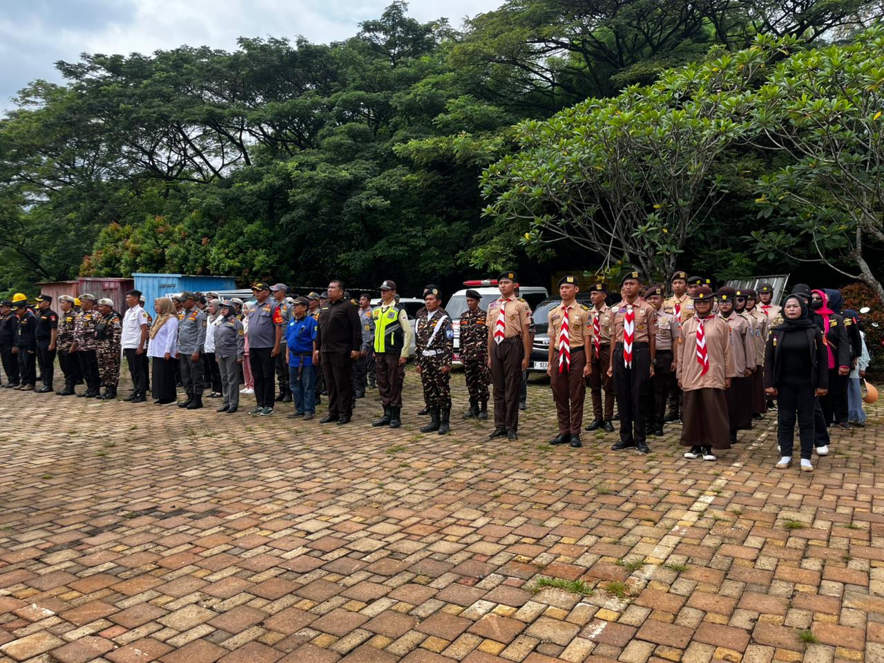 Apel Gabungan Persiapan PAM Natal dan Tahun Baru 2025–2026 Wilayah Cileungsi Digelar di Pos PAM Metland