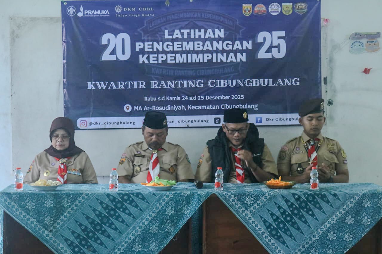 Pembukaan Latihan Pengembangan Kepemimpinan (LPK) Tahun 2025 Kwartir Ranting Cibungbulang