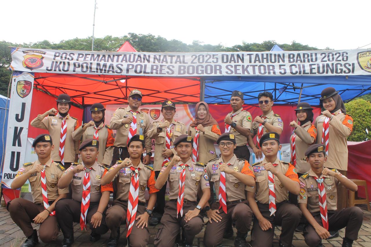 Tim Monitoring Kwarcab Kabupaten Bogor Kunjungi Pos PAM Nataru Kwarran Cileungsi