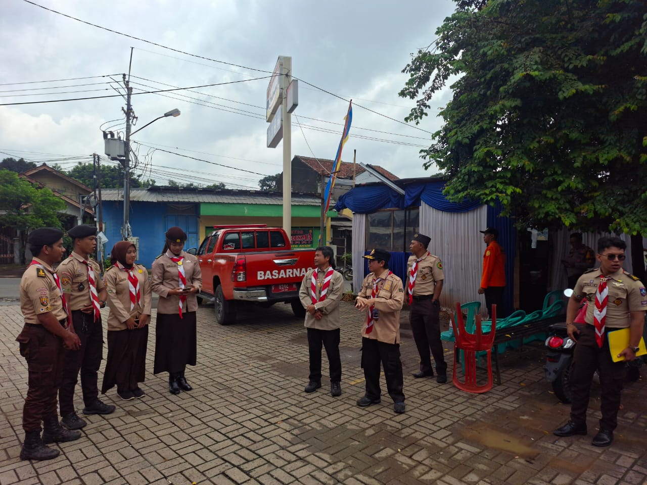 KEPALA SEKRETARIAT KWARCAB KABUPATEN BOGOR LAKUKAN MONITORING KARYA BAKTI NATARU 2025 DI WILAYAH BOGOR TIMUR DAN CIBINONG