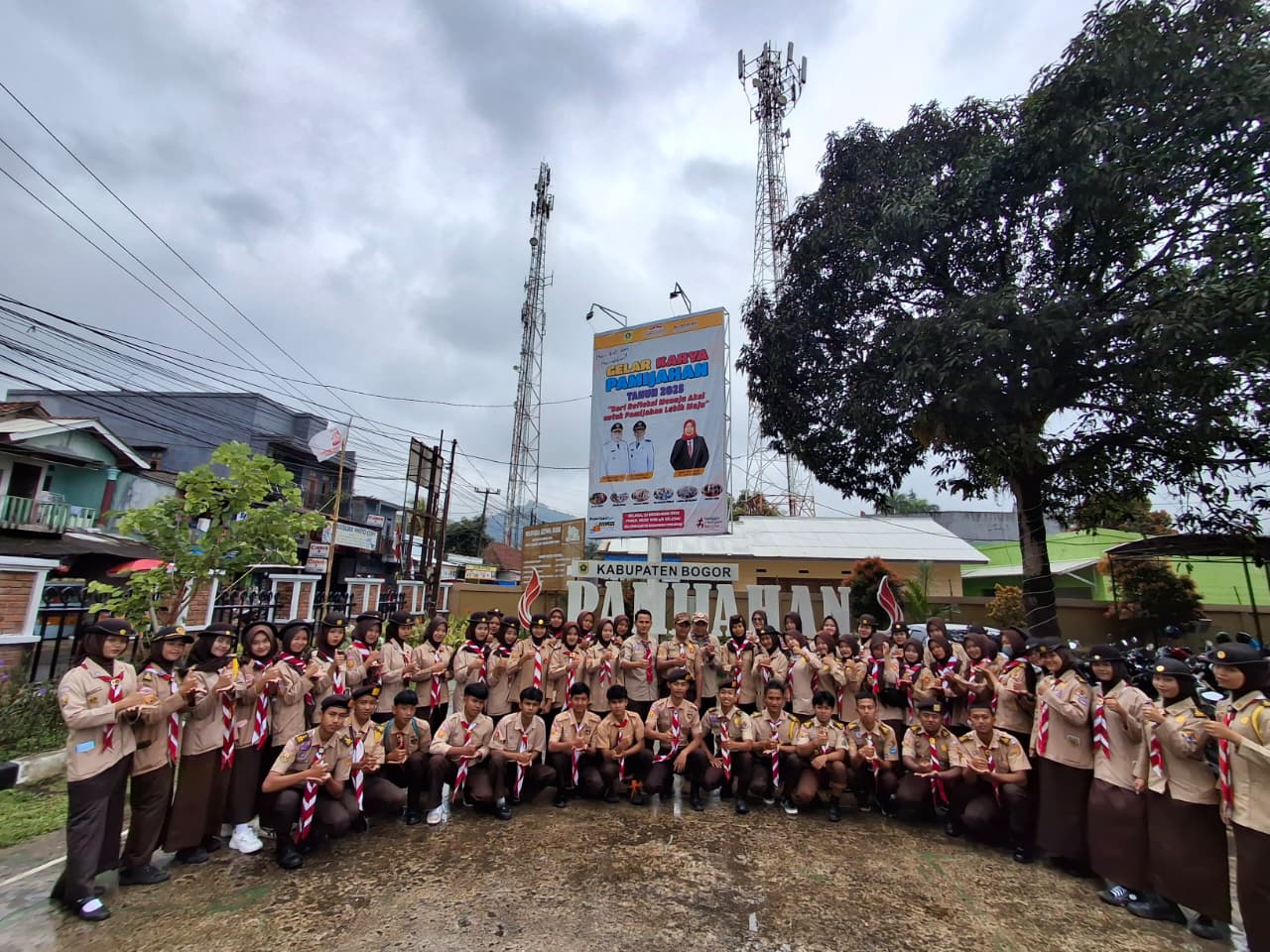 Apel Sebelum Tugas Pengamanan Jalur Wisata Taman Nasional di Kawasan Pamijahan