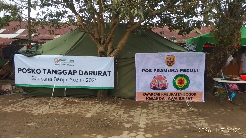 Tiga Pekan Mengabdi Tanpa Lelah, Pramuka Peduli Kwarcab Bogor Hadir untuk Aceh Tamiang