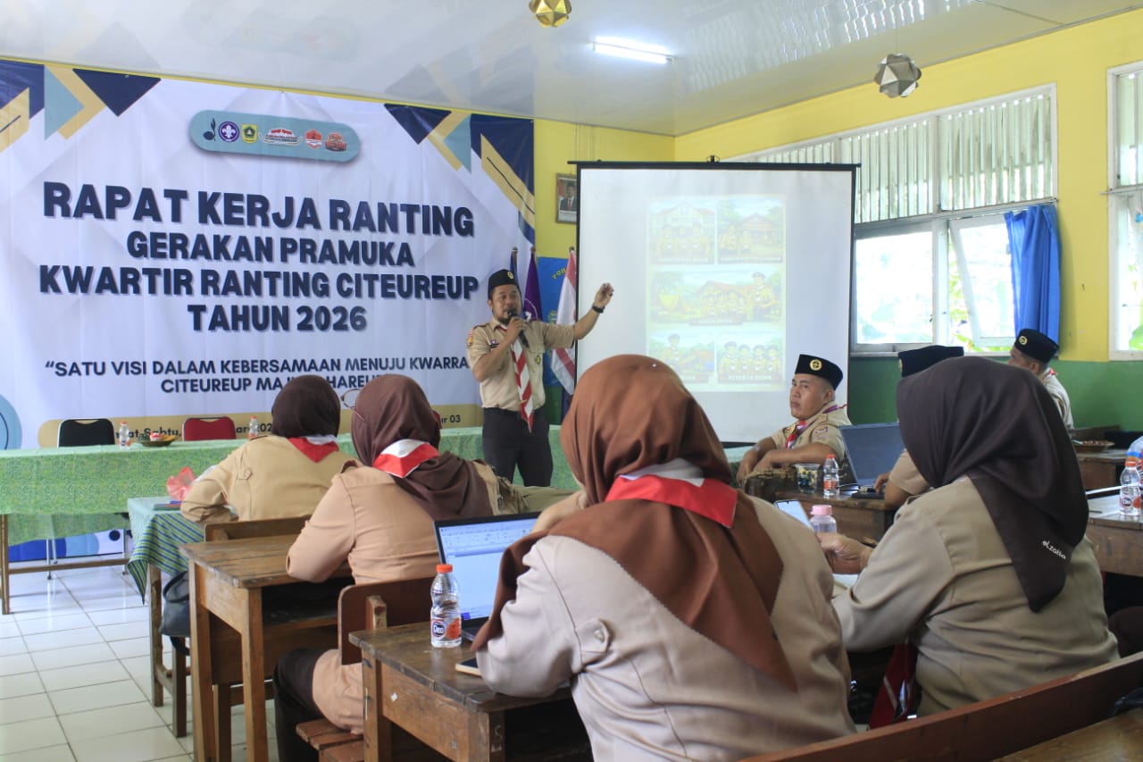 Rapat Kerja Kwarran Citeureup 2026 Rumuskan Arah Program Kepramukaan