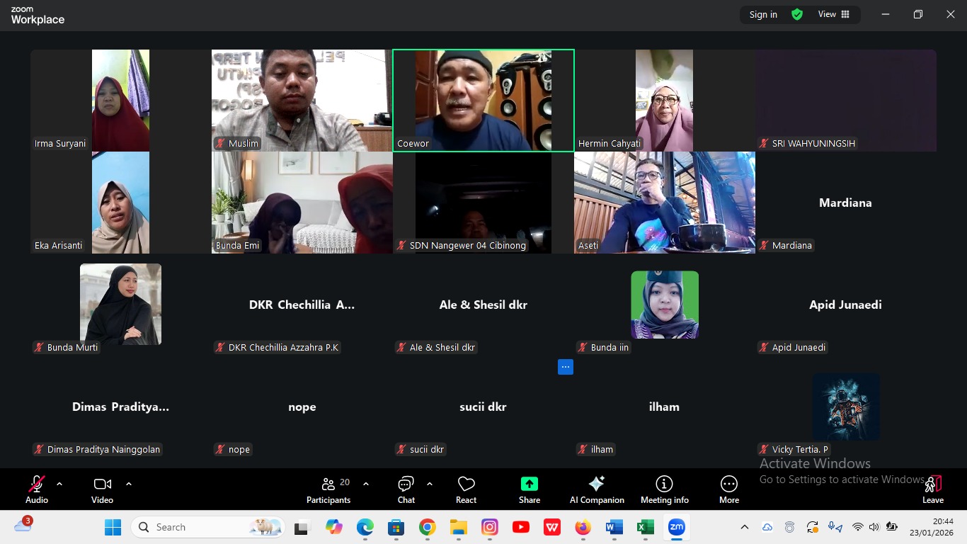 Kwarran Cibinong Gelar Rapat Persiapan Rakerran dan Pemberian TPOD