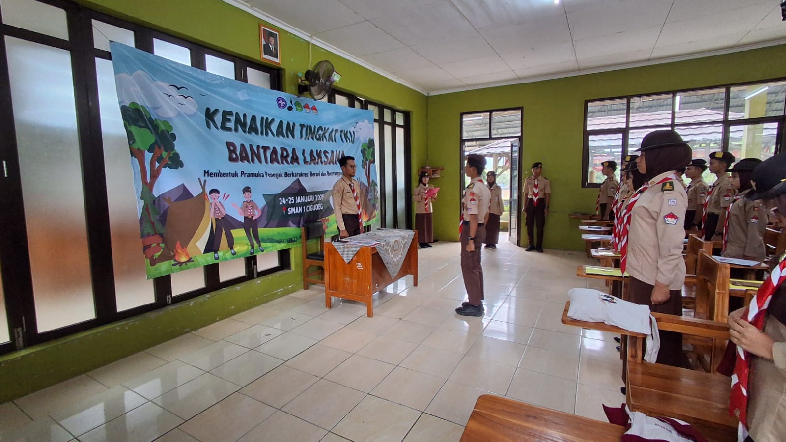 Ketat! Begini Proses Pelantikan TKU Bantara dan Laksana di SMAN 1 Cigudeg Tahun 2026