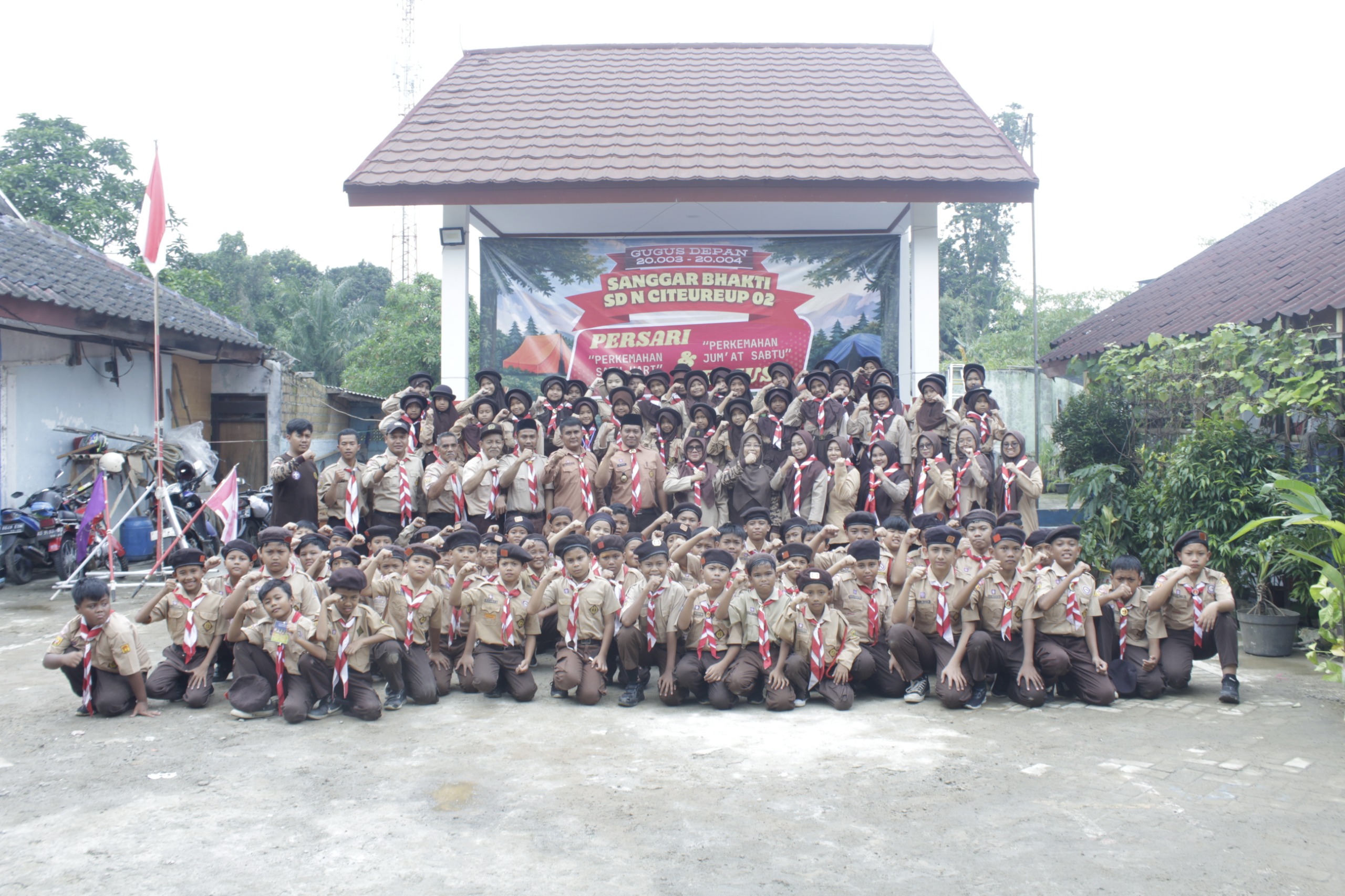 Kegiatan Perjusa SDN Citeureup 02 Jadi Sarana Pembentukan Karakter Pramuka Penggalang