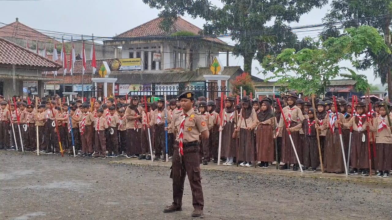 Ribuan Mata Tertuju Pamijahan, 584 Pramuka Satukan Semangat dalam Latihan Gabungan KWARRAN