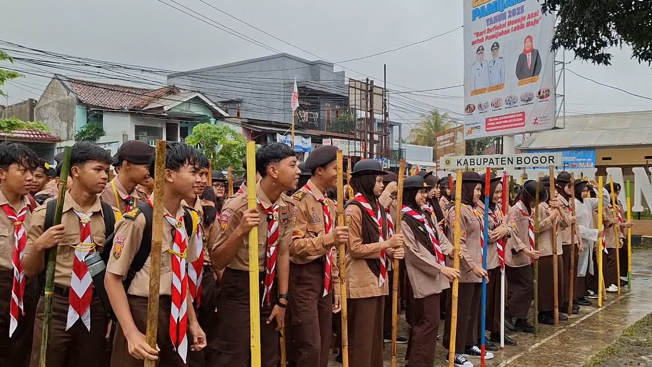 Kwarran Pamijahan Gelar Latihan Gabungan Penegak, Perkuat Karakter dan Kepemimpinan Pramuka
