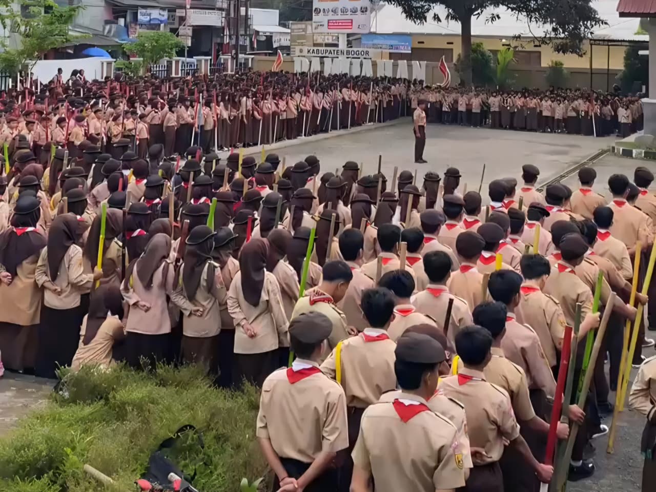 Sejarah Baru Kwarran Pamijahan Bergema! 1.223 Pramuka Ikuti Latgab & Persari