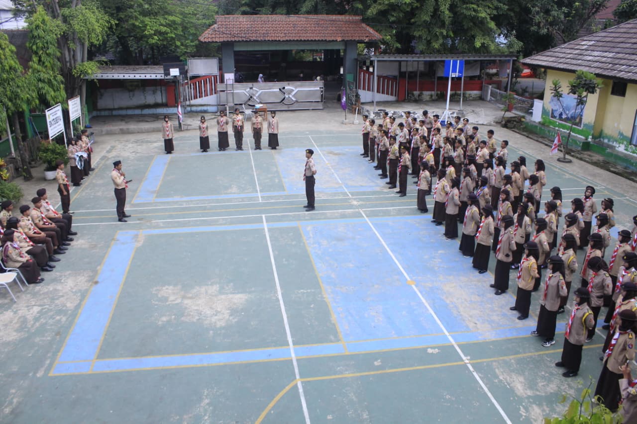 Upacara Pembukaan Diklat Saka Bhayangkara dan Saka Bakti Husada Kwarran Citeureup Tahun 2026 Resmi Digelar