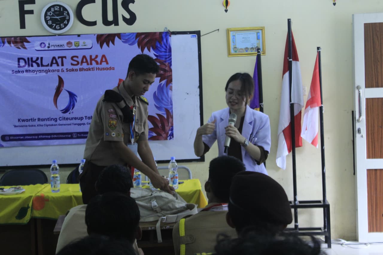 Puskesmas Citeureup Bekali Peserta Diklat Saka Bakti Husada Materi Basic Life Support
