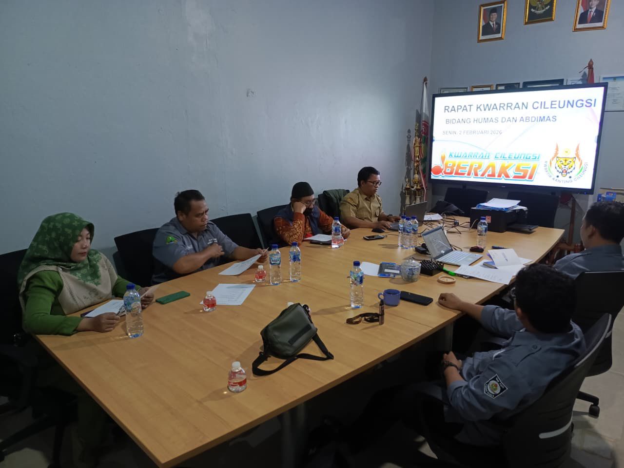 Kwarran Cileungsi Gelar Rapat Persiapan Kegiatan Humas dan Abdimas