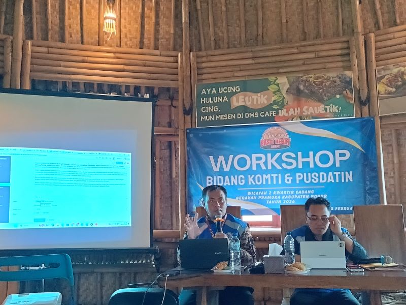 Kwarran Rumpin mengikuti Kegiatan Workshop Bidang KOMTI Dan PUSDATIN Kwarcab Kabupaten Bogor Gelar Kegiatan Di Wilayah 2