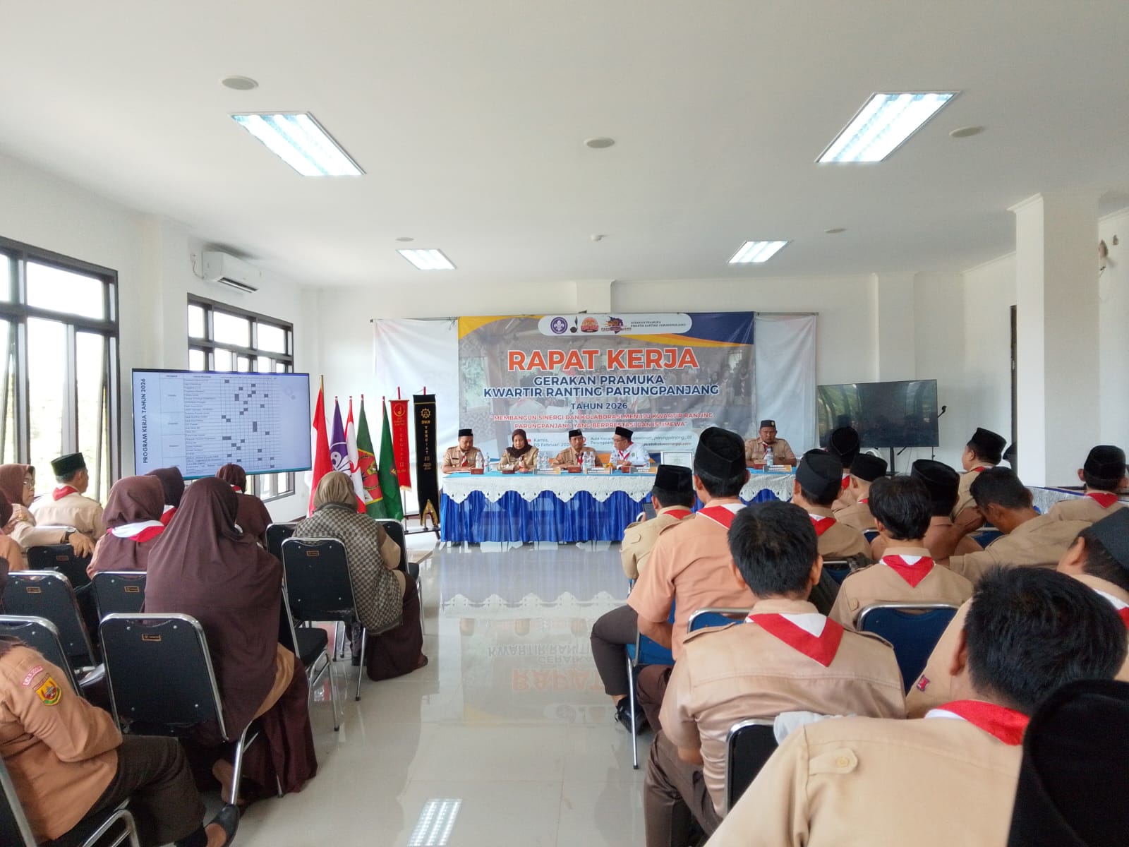 Selaraskan Program Kerja, Kwarran Parungpanjang Gelar Rapat Kerja Tahun 2026