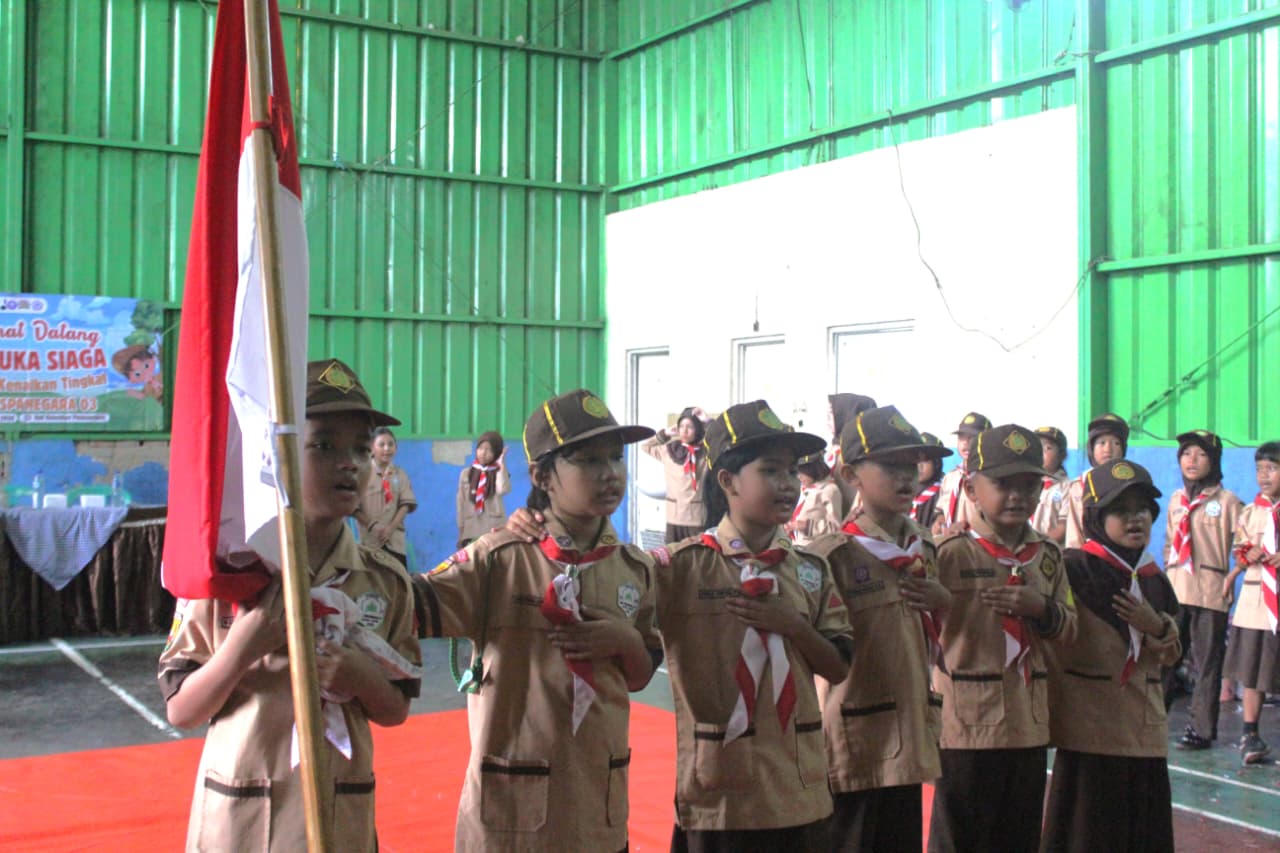 Kenaikan Tingkat Siaga Gerkakan Pramuka SDN Puspanegara 03, Perkuat Kemandirian dan Karakter Peserta Didik