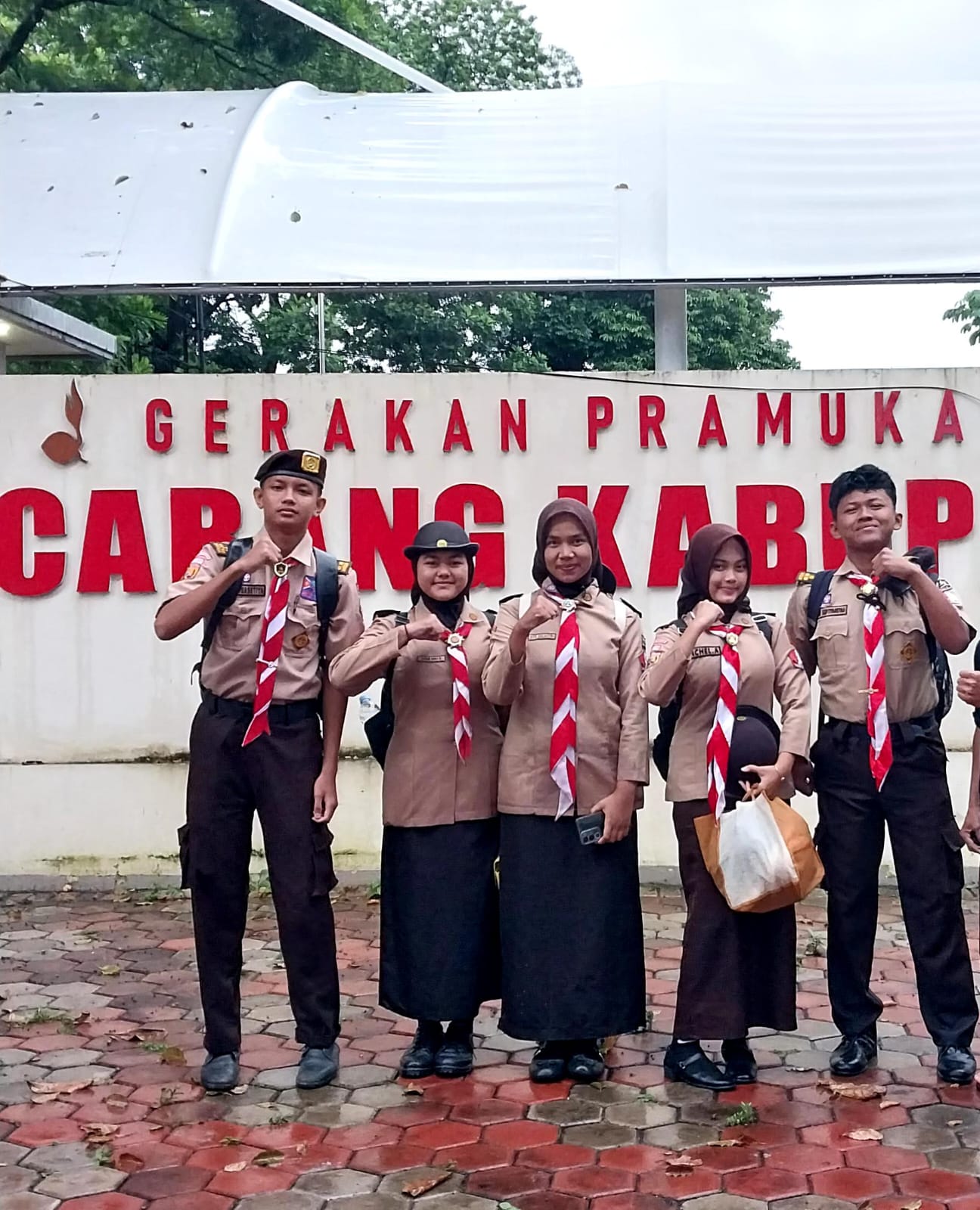 Penegak SMA PGRI Rumpin Ikuti Seleksi Unit Protokol Kujang Prayoga Kwarcab Kabupaten Bogor