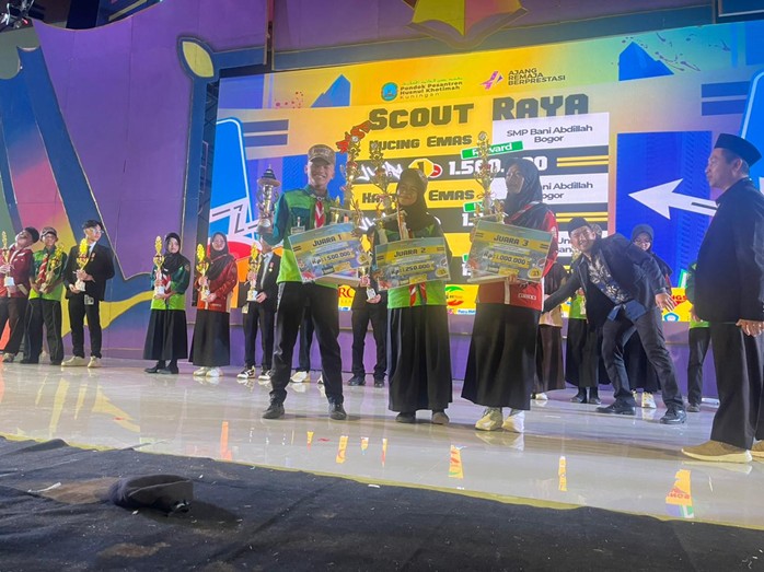 Harumkan Kec. Sukaraja Kab. Bogor, SMP Bani Abdillah Juara Umum Scout Raya Champion Aresta 21