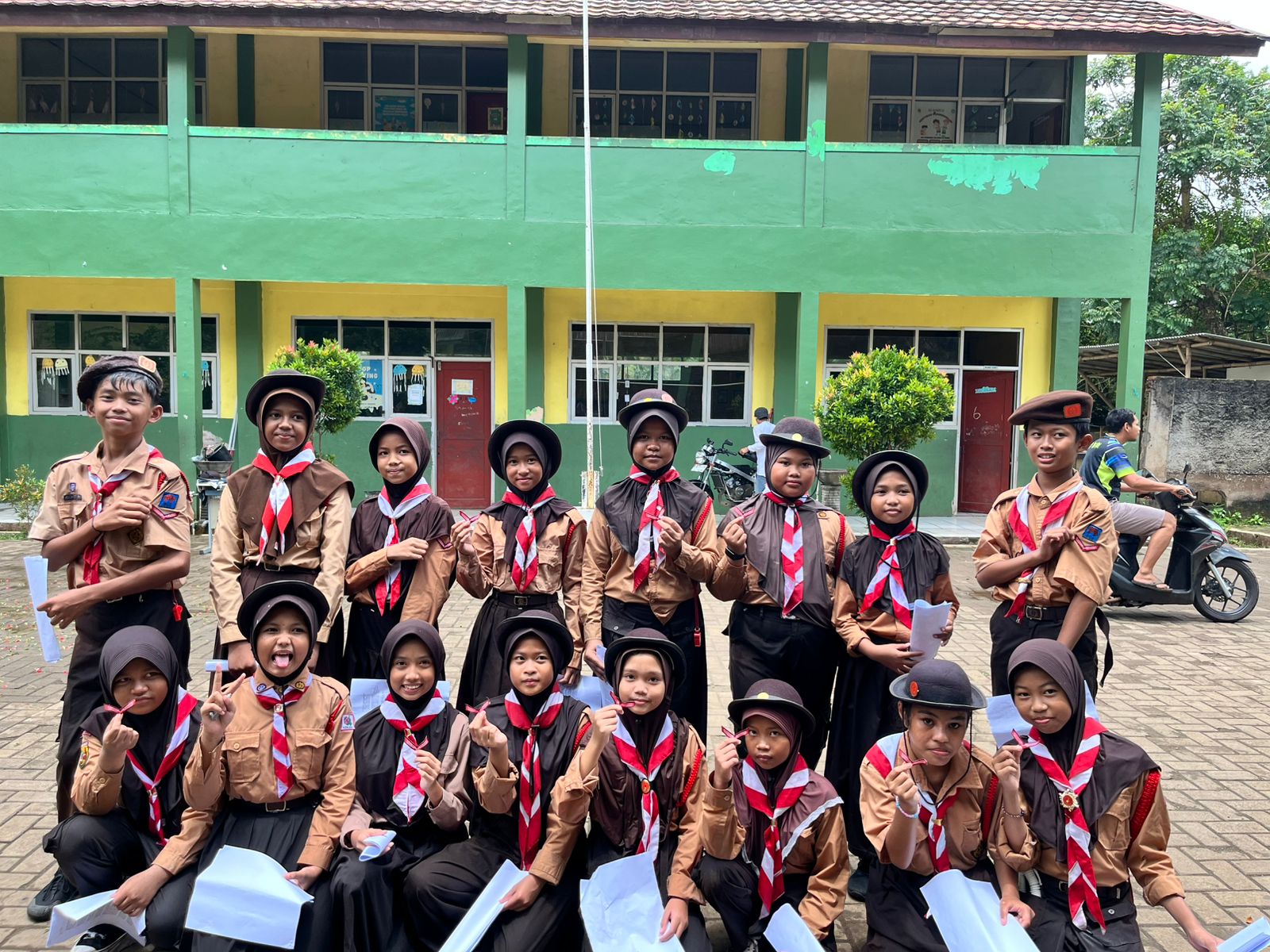 Terapkan Metode Kepramukaan, Pramuka SDN Cipicung 4 Adakan Pelantikan TKU