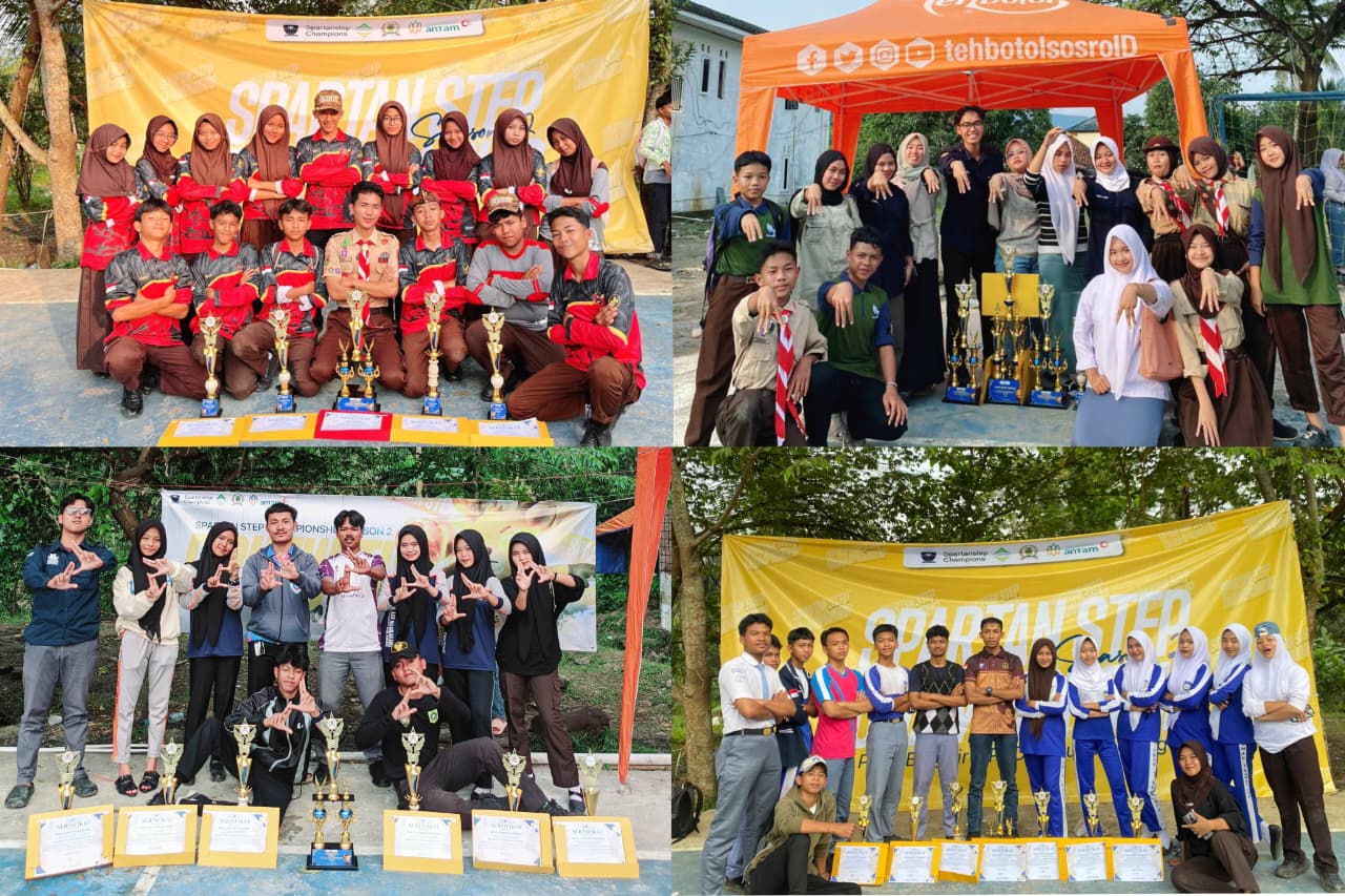 Borong Puluhan Trofi! Pramuka Penggalang dan Penegak Kwarran Sukajaya Gemilang di Spartan Step Championship II