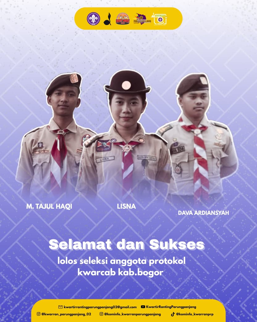 Bangga! 3 Putra-Putri Terbaik Parung Panjang Tembus Rekrutmen Protokoler Kujang Prayoga IX Kabupaten Bogor