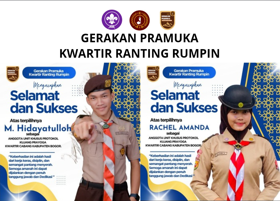 Kwarran Rumpin Membuat Sejarah Lolosnya 2 anak Penegak Pramuka Seleksi Unit Protokol Kujang Prayoga Kwarcab Kabupaten Bogor Tahun 2026