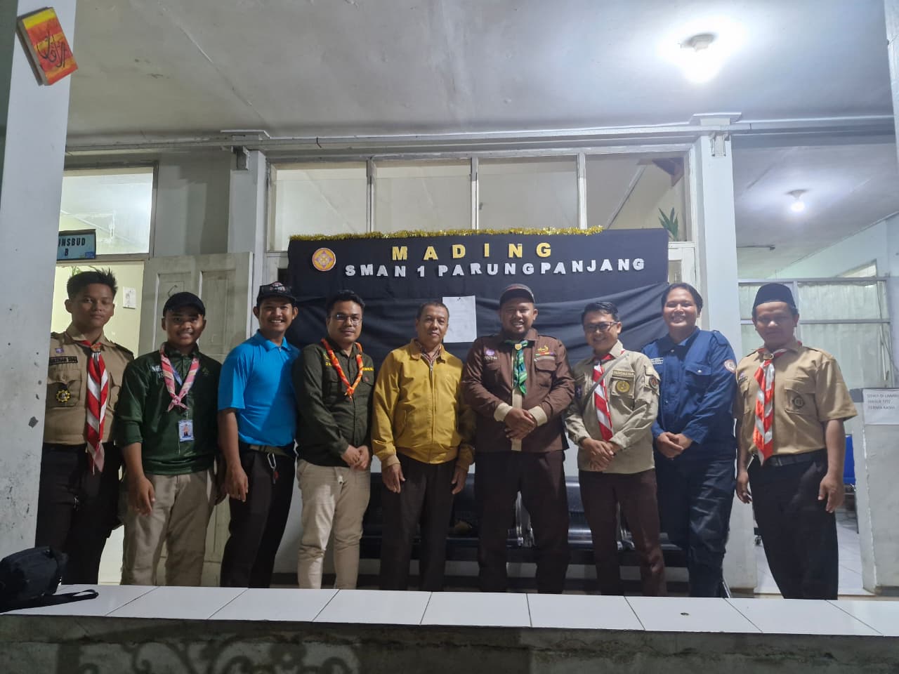 Pengurus Kwarran Parungpanjang Hadiri dan Dukung Pelantikan 31 Penegak Bantara di SMAN 1 Parungpanjang