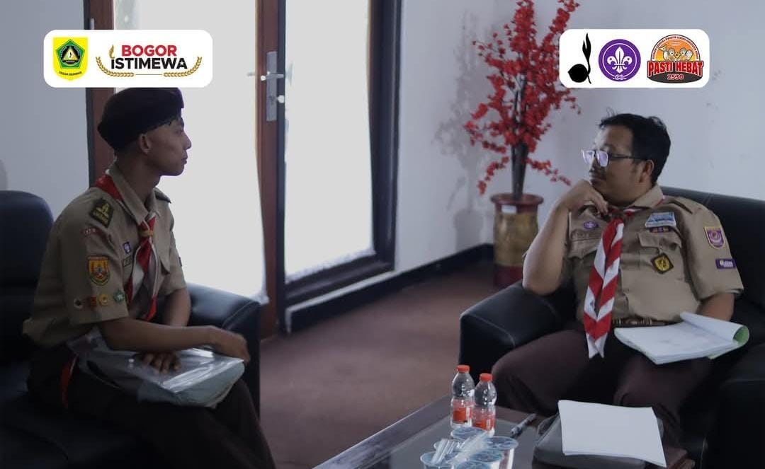 Penegak Kwartir Ranting Gerakan Pramuka Kecamatan Ciampea Ikuti Verifikasi Pengajuan Lencana Teladan di Graha Pandu Kwarcab Kab. Bogor