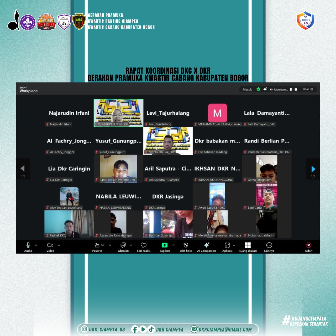 Ketua DKR Ciampea Ikut Serta Rapat Koordinasi DKC X DKR Persiapan Menuju Giat Ramadhan SIAR 2026