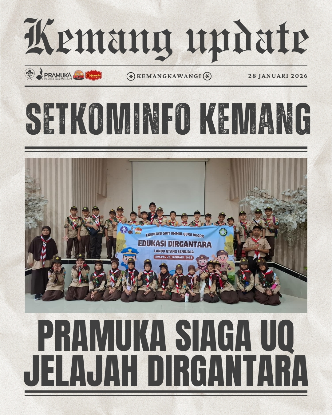 Serunya Siaga SDIT Ummul Quro Bogor Jelajah Dirgantara di Lanud Atang Sendjaja