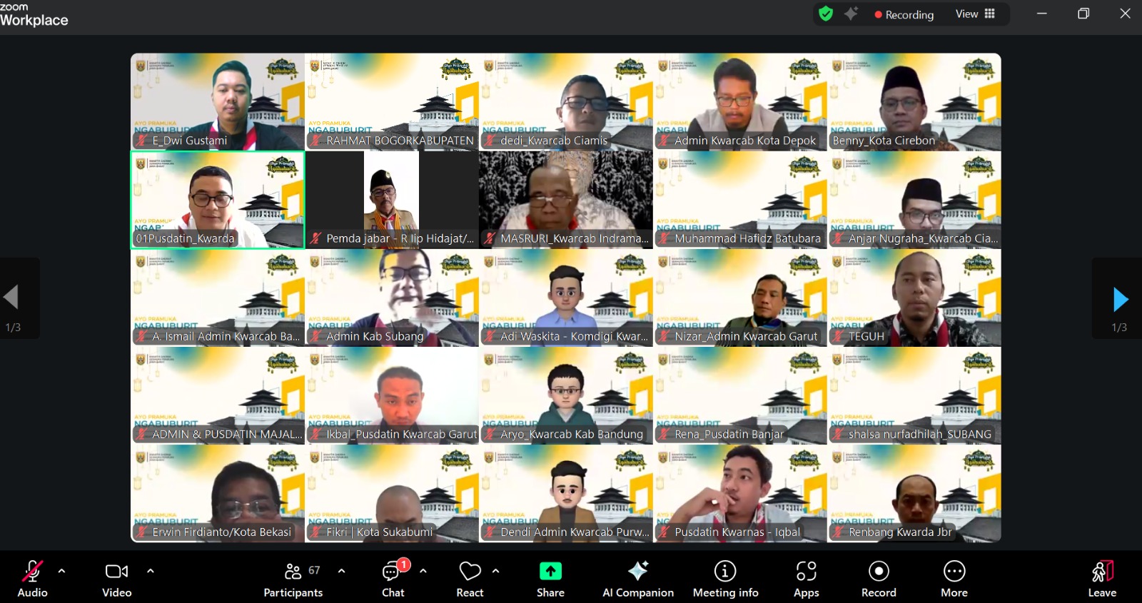 PUSDATIN KWARDA JAWA BARAT GELAR “AYO PRAMUKA NGABUBURIT”, PERKUAT DIGITALISASI DATA KEPRAMUKAAN