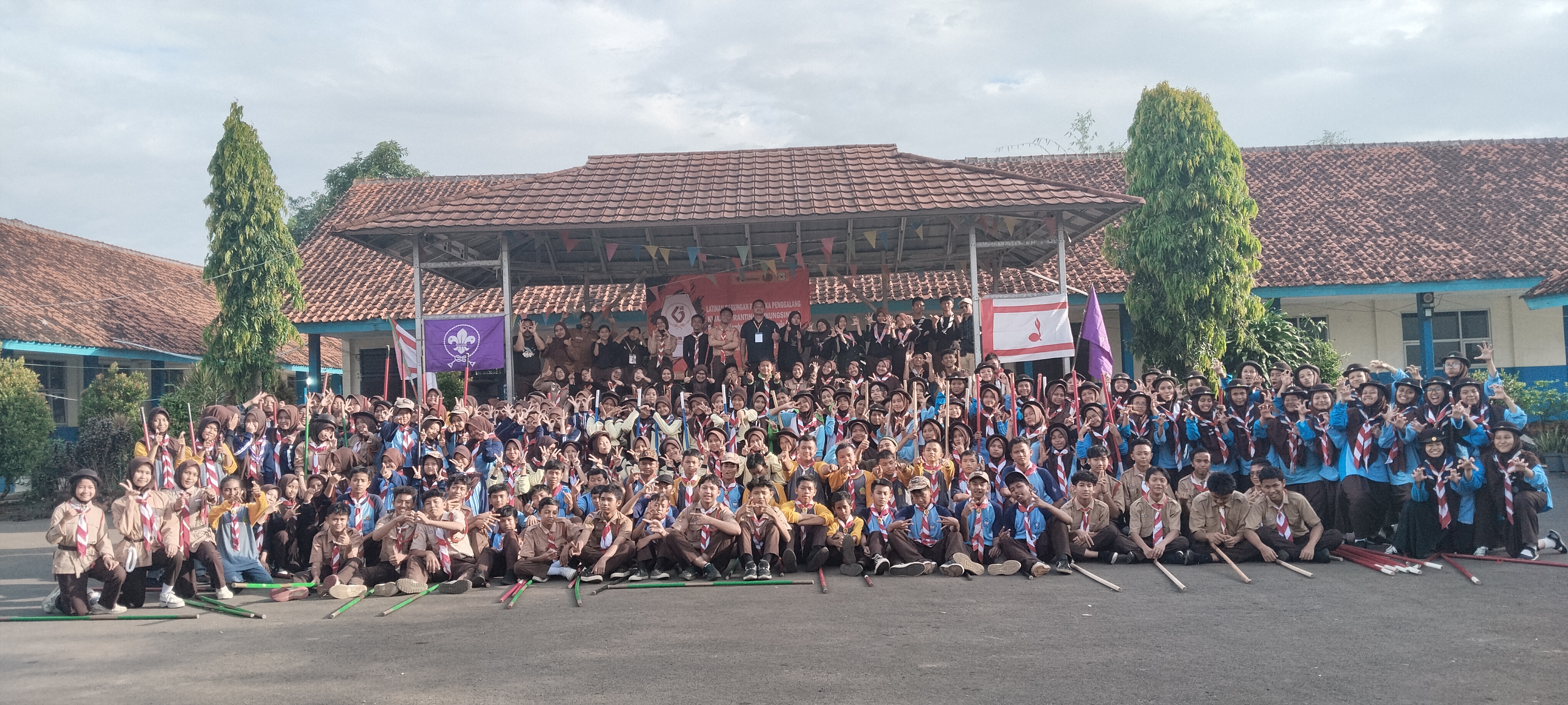 Semangat Kebersamaan Warnai Latihan Gabungan Penggalang Kwartir Ranting Gunung Sindur pada 24 Mei 2025