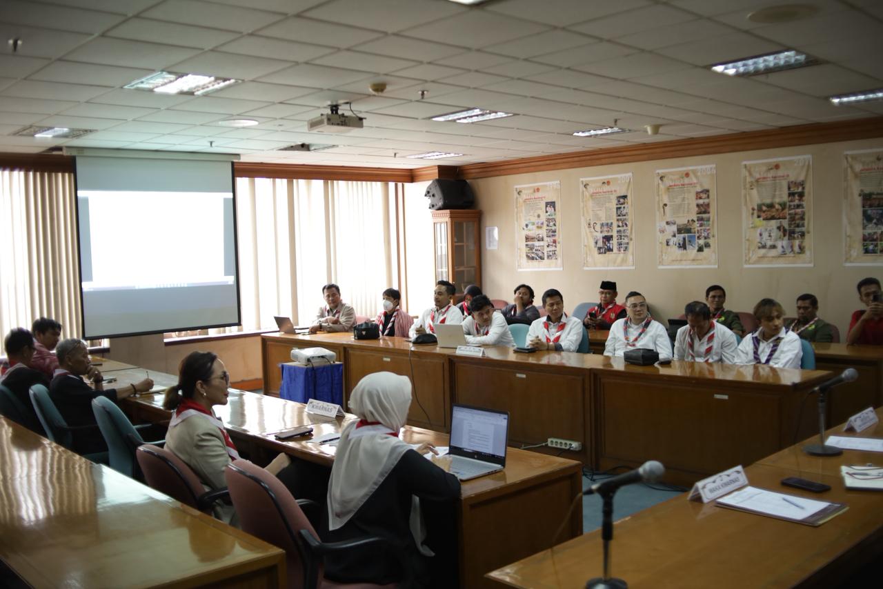 AUDIENSI KWARCAB KABUPATEN BOGOR DENGAN KWARNAS BAHAS PERSIAPAN FILM “SAYAP KECIL PRAJA MUDA KARANA”