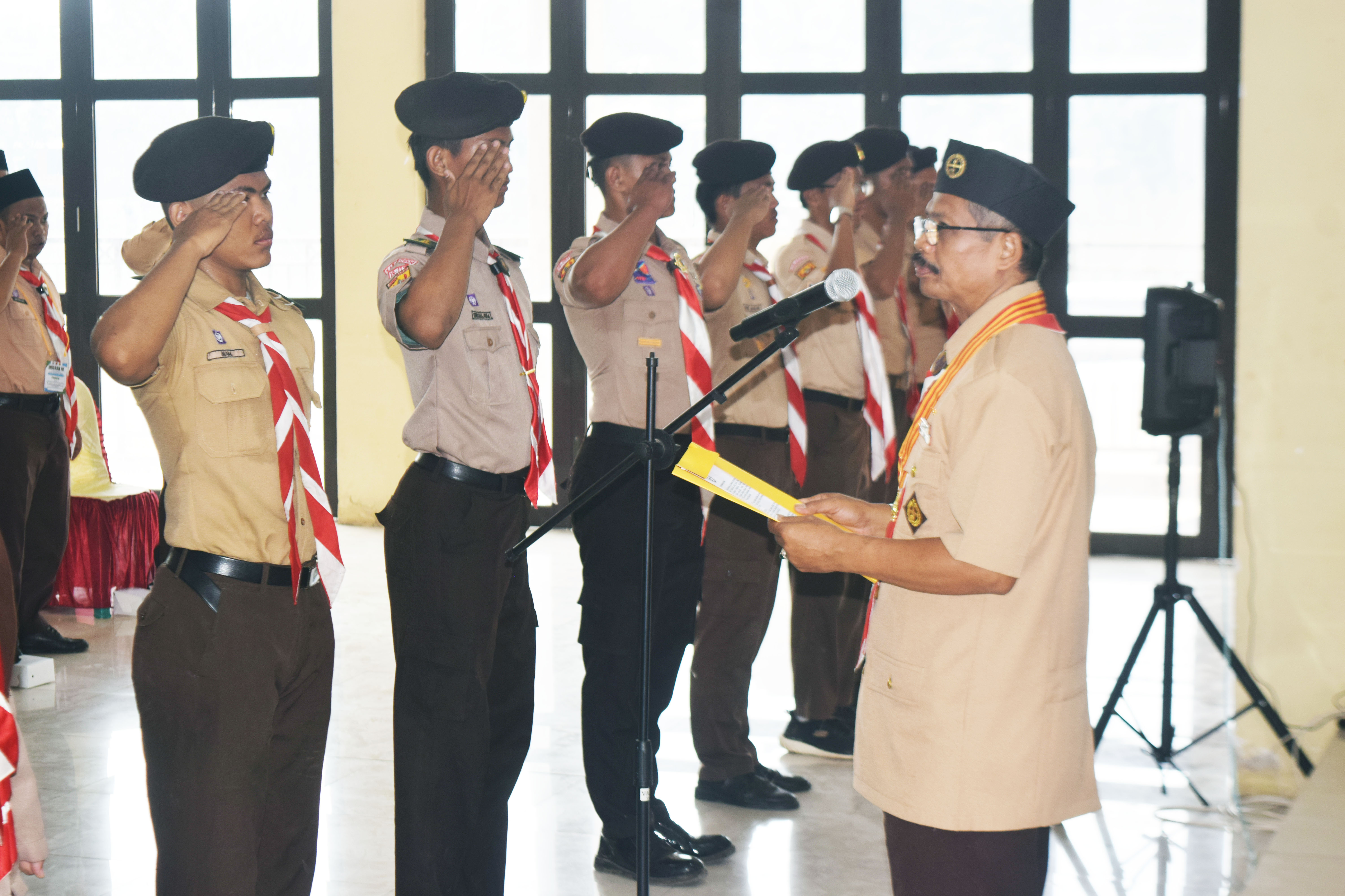 19 Orang Penegak dan Pandega resmi dilantik menjadi Pengurus DKR Kwarran Klapanunggal