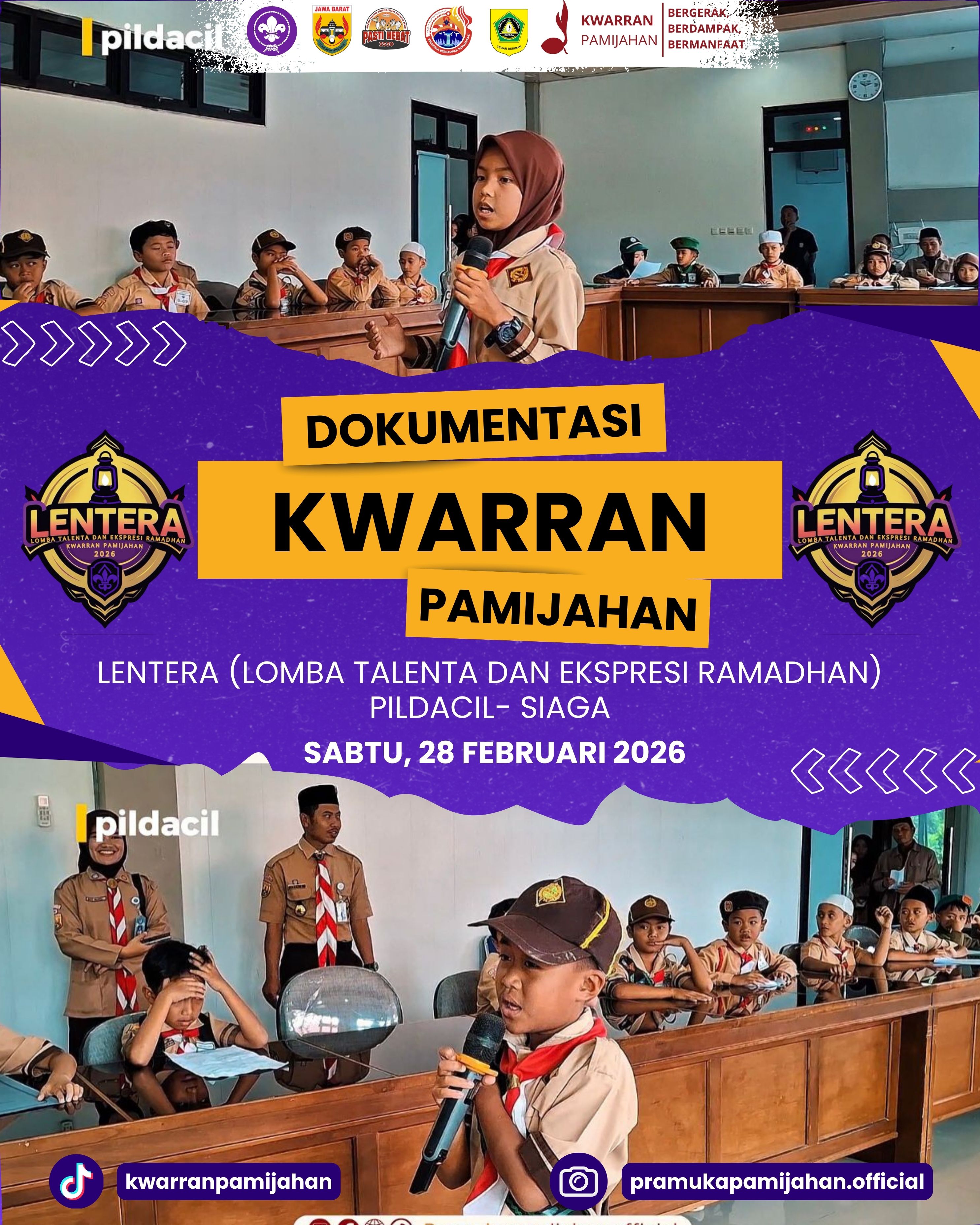 🎤🌙 Penuh Percaya Diri! Lomba Pildacil Siaga Menginspirasi di LENTERA 2026 🌙🎤