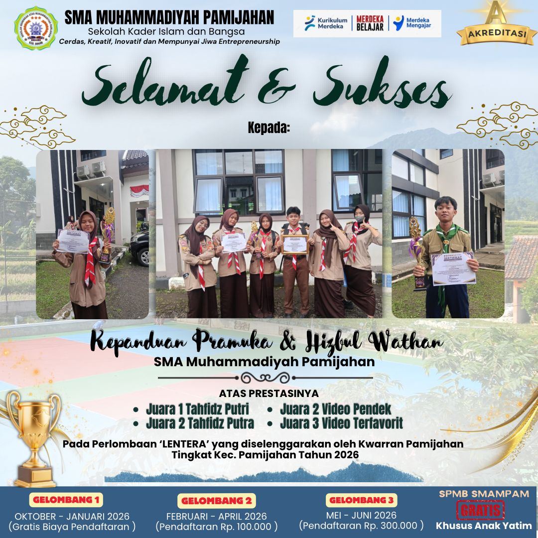 🏆 SMAMPAM Bersinar di LENTERA 2026! Pramuka Ukir Prestasi Gemilang 🏆