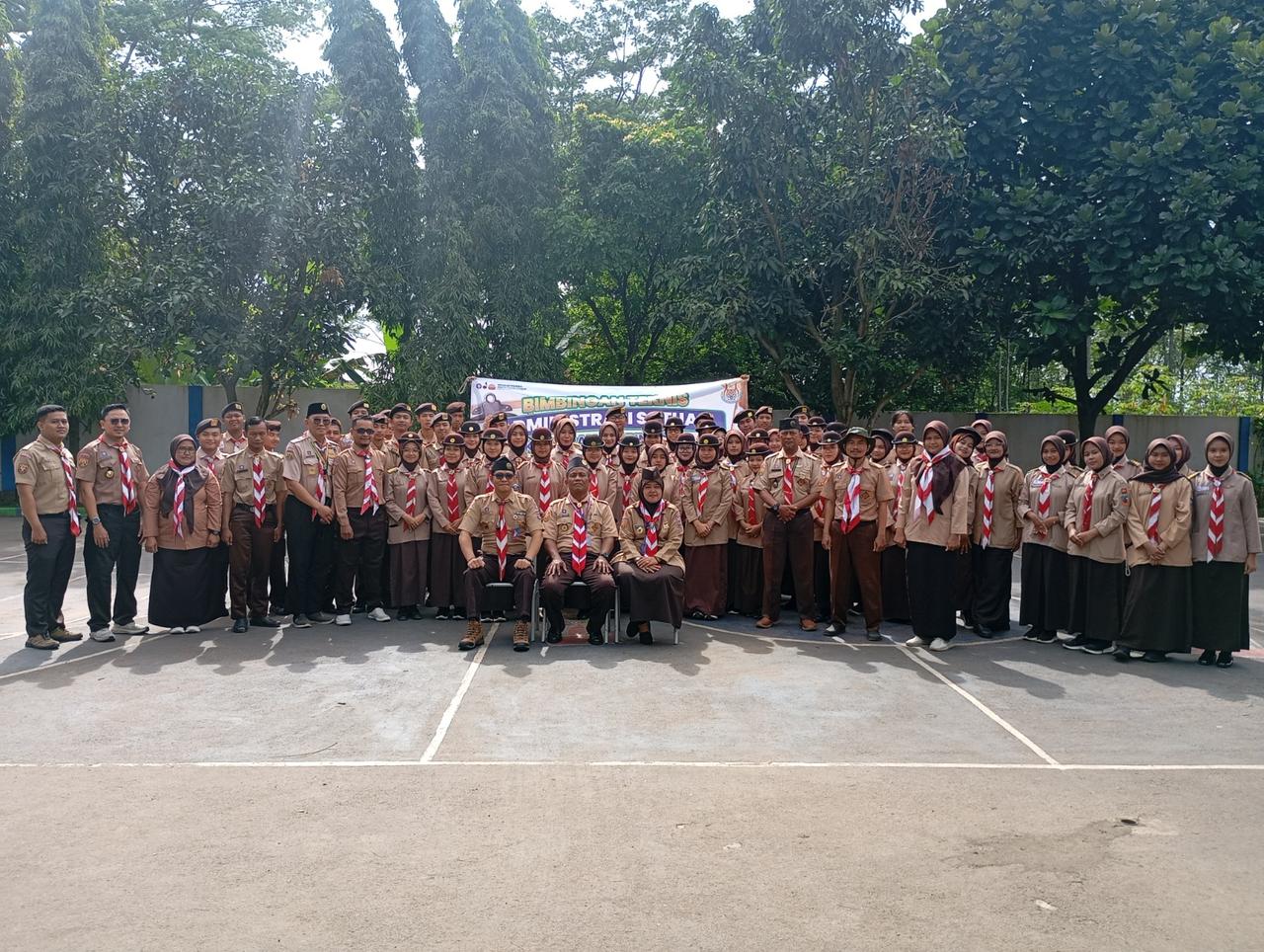 82 Anggota Pramuka Kwarran Cileungsi Semangat Ikuti Bimtek Administrasi Satuan