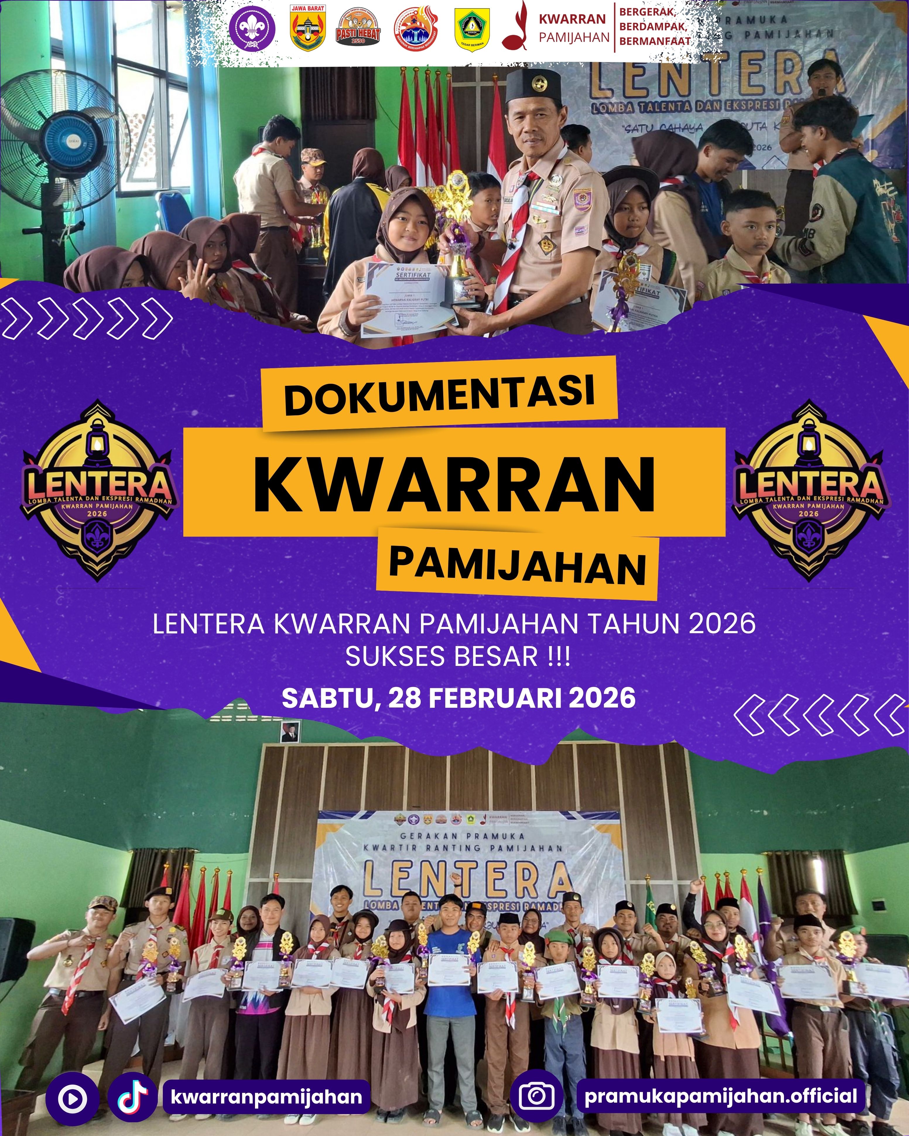 🔥 LENTERA 2026 Kwarran Pamijahan Sukses Besar! 73 Sekolah Meriahkan Ajang Talenta Ramadhan 🔥