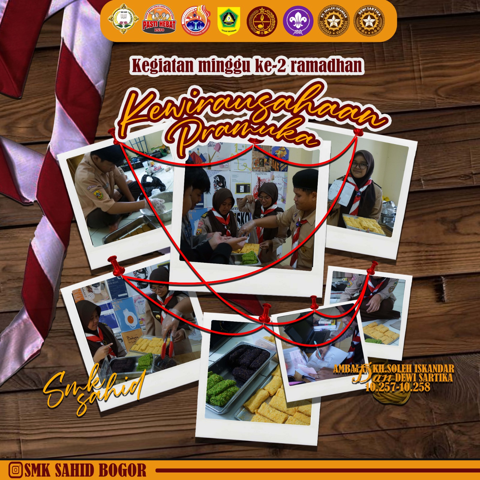 Semangat Ramadhan! Pramuka SMK Sahid Bogor Asah Jiwa Wirausaha di Minggu Kedua Ramadhan