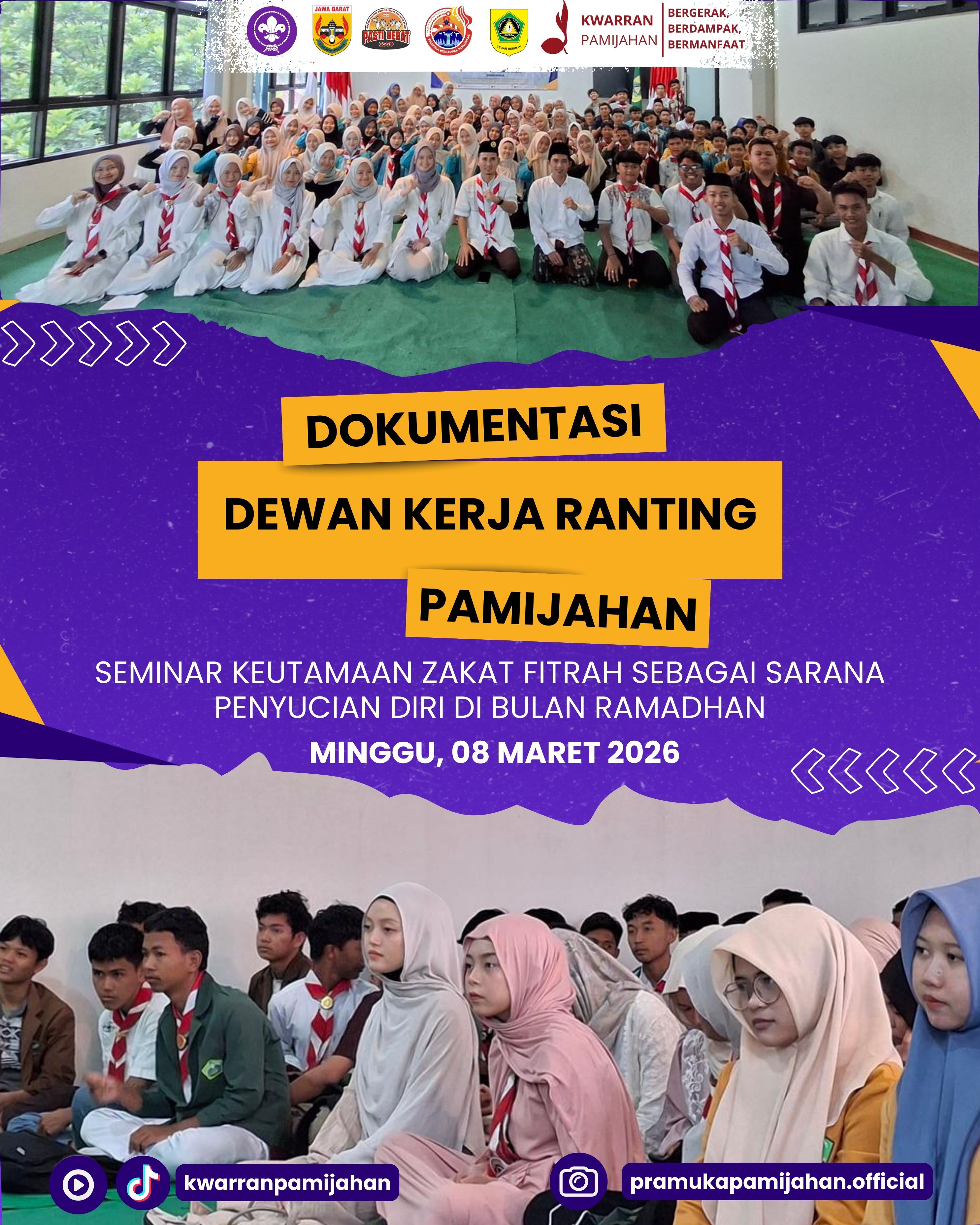 🎓 Penegak Se-Pamijahan Berkumpul! DKR Gelar Seminar Keutamaan Zakat Fitrah di Bulan Ramadhan